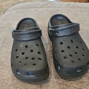 Women's Classic Platform Black Clogs